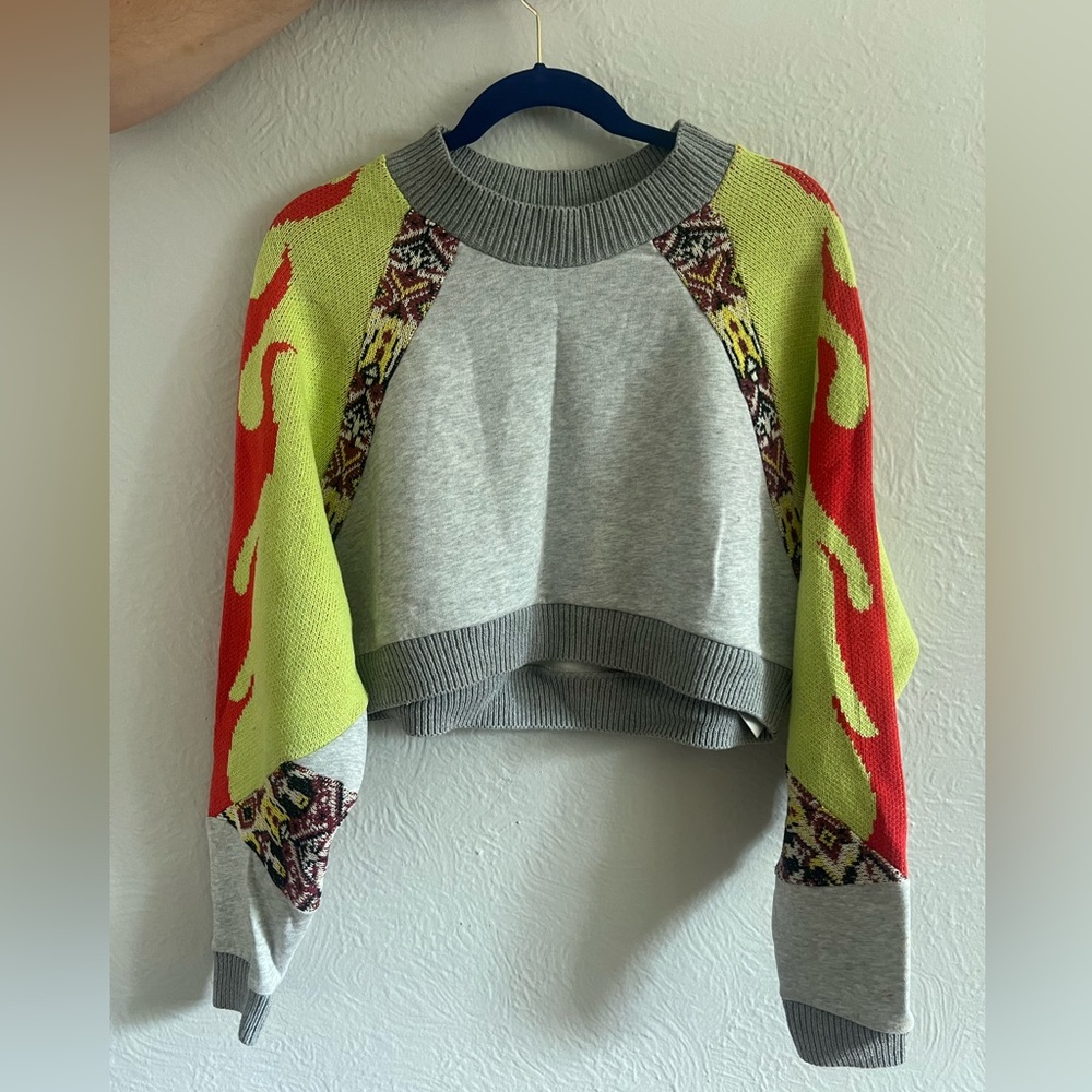 Urban Outfitters Cropped Graphic Sweater